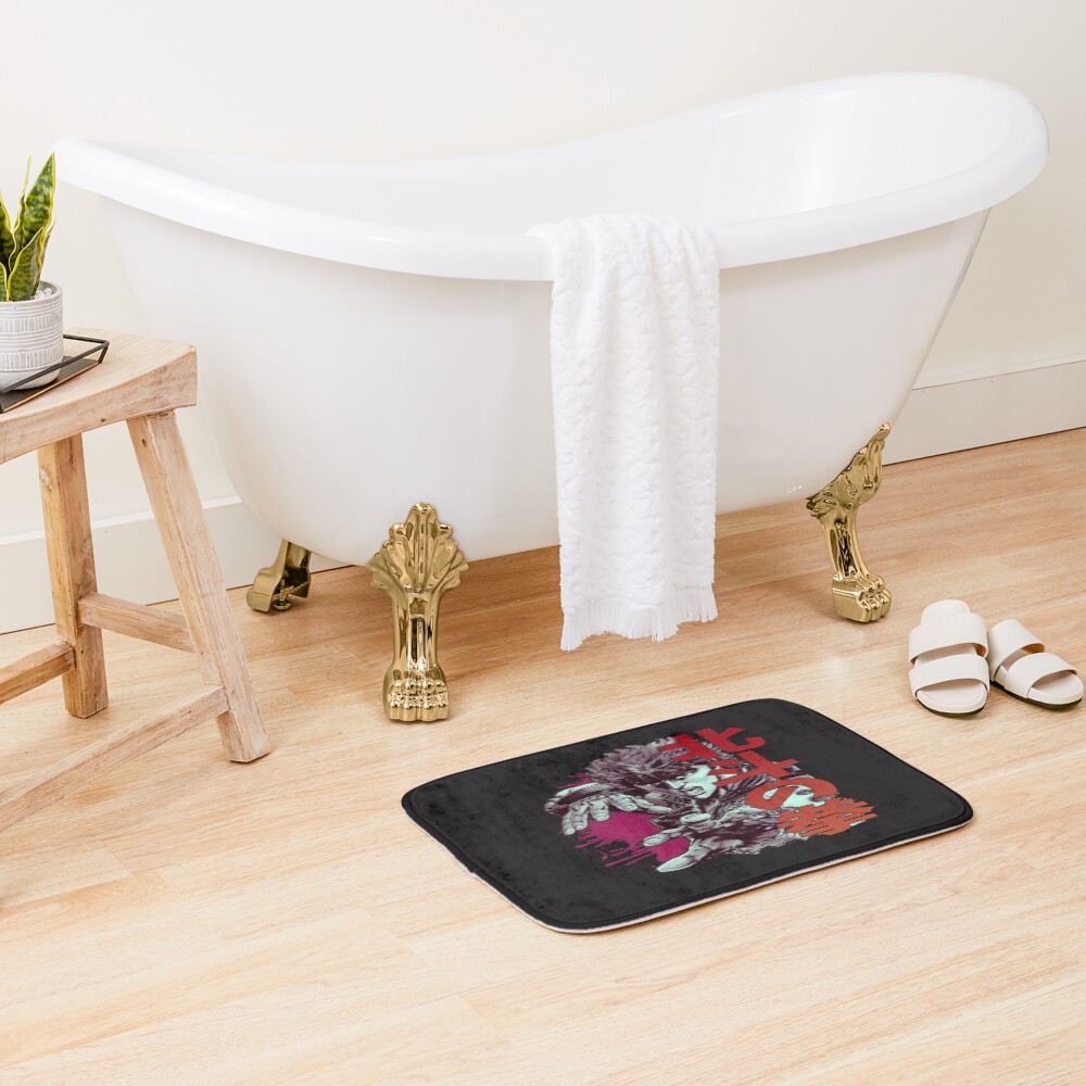 Minimalist Kenshiro Graphic Bath Mat - Image 2