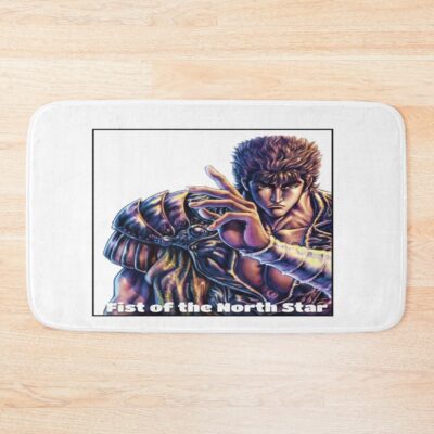 Funny Fist Of The North Star Bath Mat