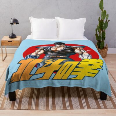 Classic Hokuto No Ken Warrior Throw Blanket