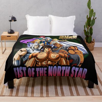 Fist Of The North Star Warrior Throw Blanket