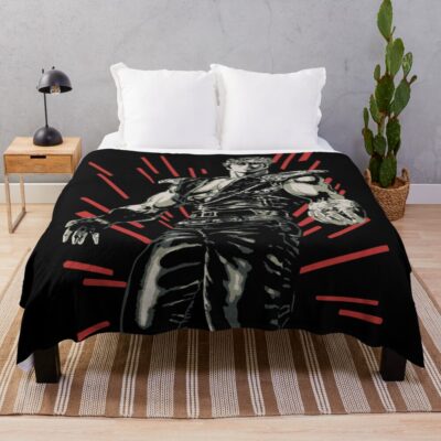 Retro Hokuto No Ken Vintage Throw Blanket