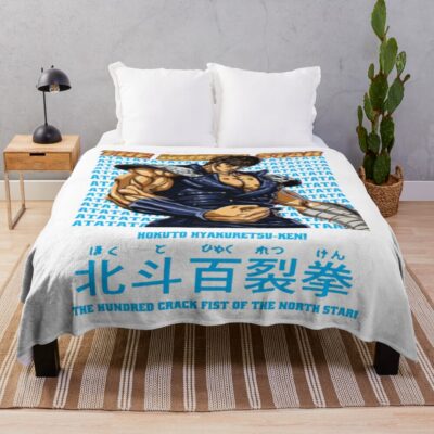 Kenshiro Hokuto No Ken Hero Throw Blanket