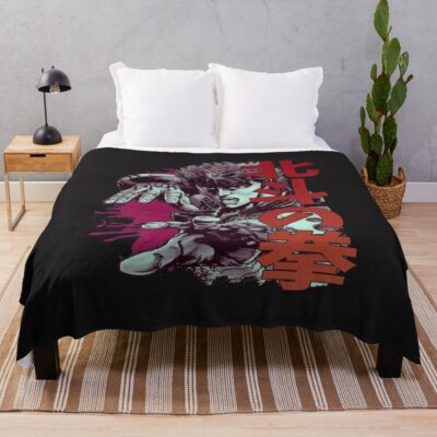 Minimalist Kenshiro Graphic Throw Blanket