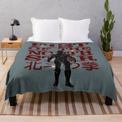 Classic Fist Of The North Star Throw Blanket