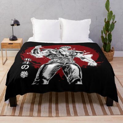 Kenshiro Explosive Power Throw Blanket