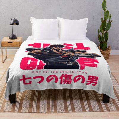 Classic Hokuto No Ken Graphic Throw Blanket
