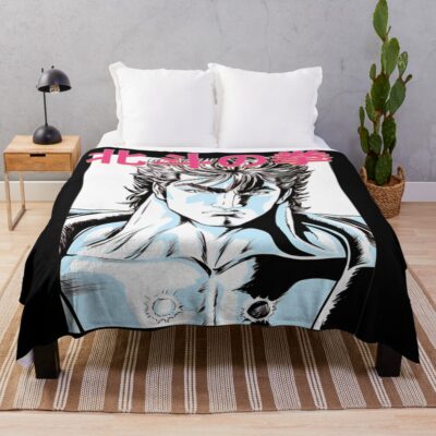 Hokuto No Ken Classic Logo Throw Blanket
