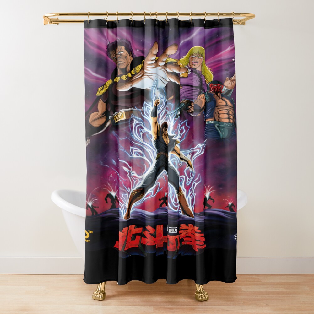 Legendary Hokuto No Ken Shower Curtain