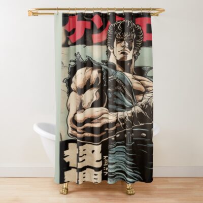 Vintage Kenshiro Hokuto No Ken Shower Curtain