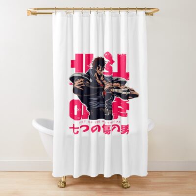 Classic Hokuto No Ken Graphic Shower Curtain