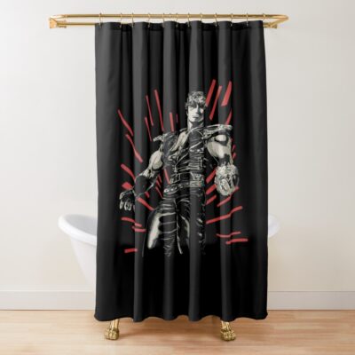 Retro Hokuto No Ken Vintage Shower Curtain