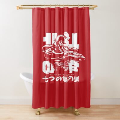 Hokuto No Ken White Emblem Shower Curtain