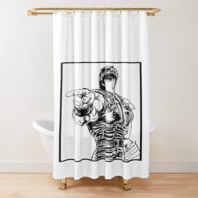 Omae Wa Mou Shindeiru Quote Shower Curtain