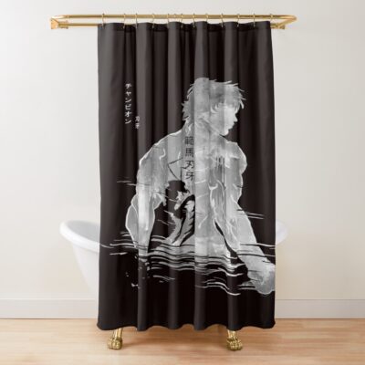 Demonic Mantis Warrior Shower Curtain