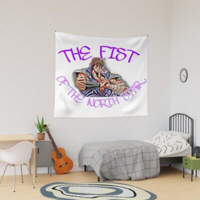 Vintage Fist Of The North Star Manga Tapestry