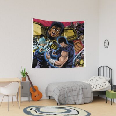 Vintage Hokuto No Ken Anime Tapestry