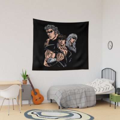 Retro Fist Of The North Star Legacy Tapestry