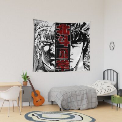 Kenshiro Vs Raoh Rivalry Tapestry