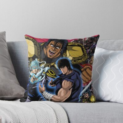 Vintage Hokuto No Ken Anime Throw Pillow