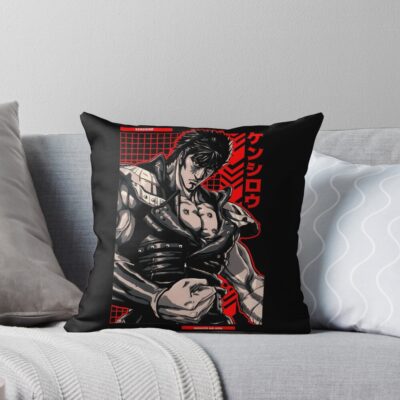 Guerriero Hokuto No Ken Vintage Throw Pillow