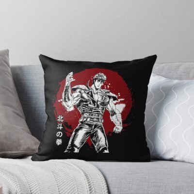 Kenshiro Explosive Power Throw Pillow