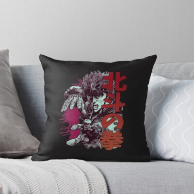 Minimalist Kenshiro Graphic Throw Pillow