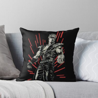 Essential Retro Hokuto No Ken Throw Pillow