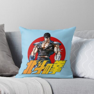 Classic Hokuto No Ken Warrior Throw Pillow