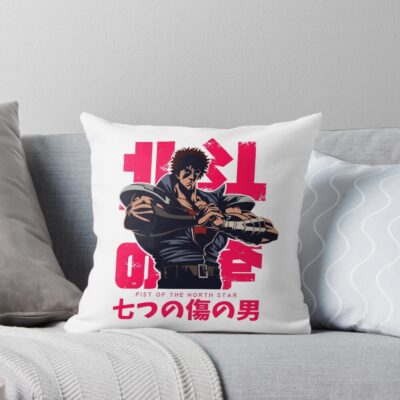 Classic Hokuto No Ken Graphic Throw Pillow