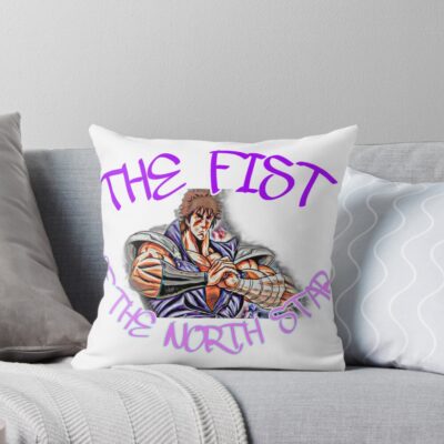 Vintage Fist Of The North Star Manga Throw Pillow